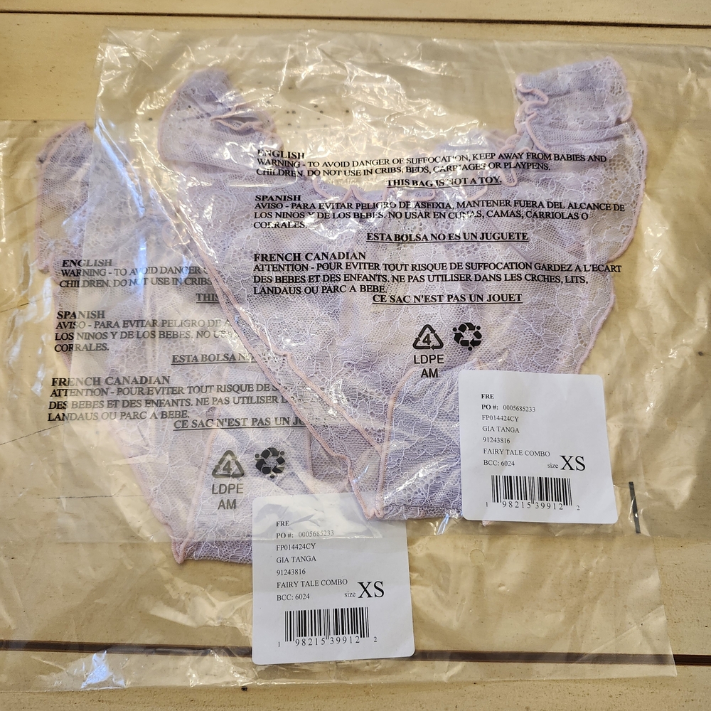 Free People Lavender Lace Panties